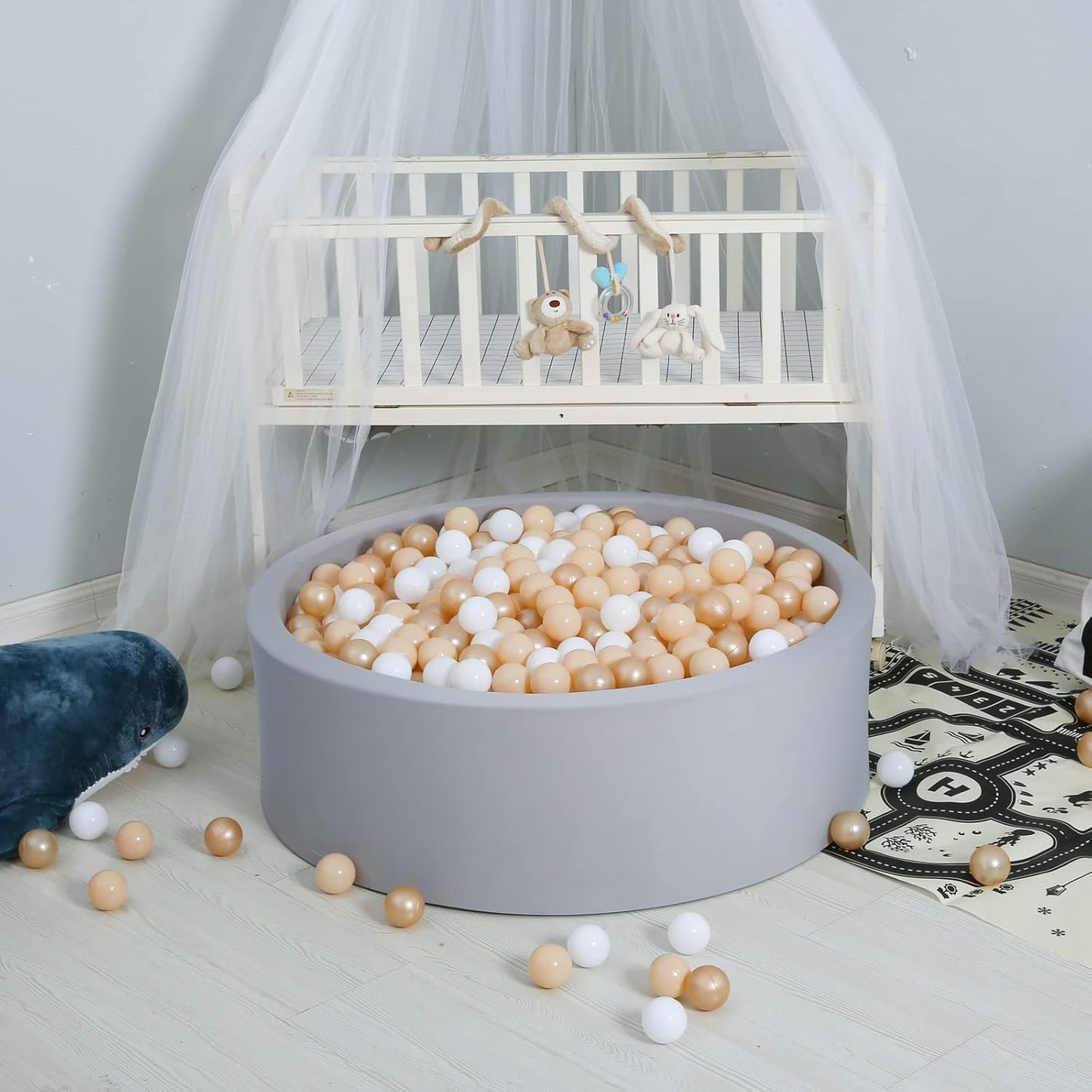 GOGOSO Ball Pit Balls for Toddlers, Brown Plastics Balls for Ball Pool Birhtday Party Girls Kids