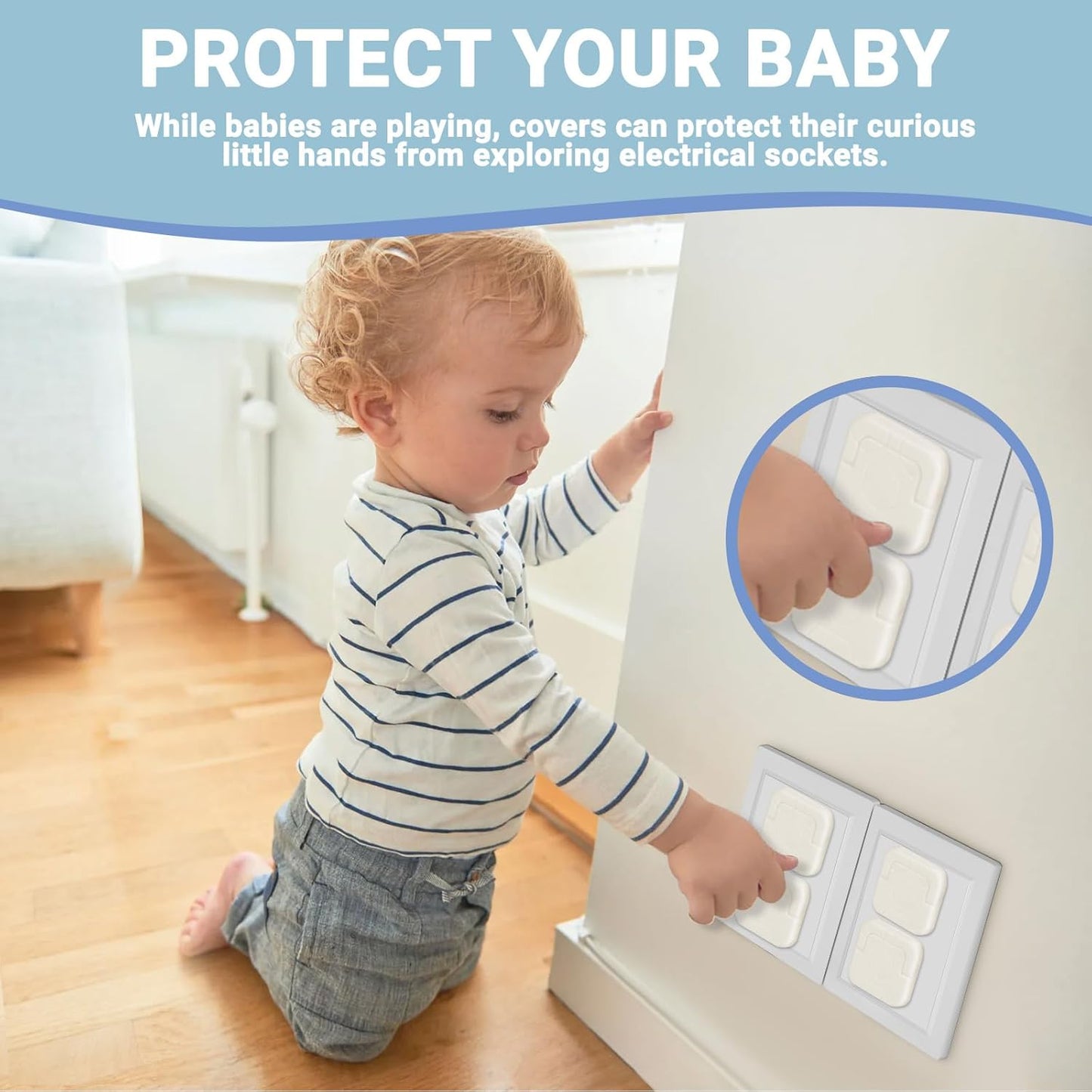 Outlet Covers Baby Proofing, 40 Pack Child Proof Plug Socket Covers Electric Plug Protectors Safety