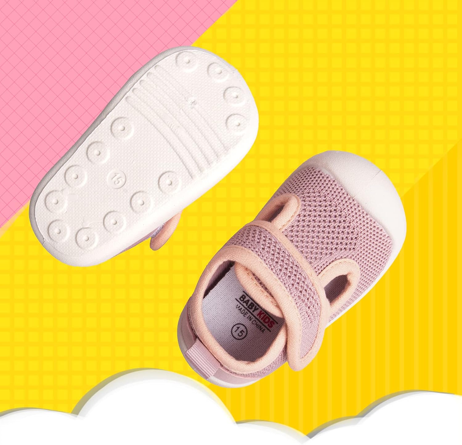 Baby First-Walking Shoes 1-4 Years Kid Shoes Trainers Toddler Infant Boys Girls Soft Sole Non Slip