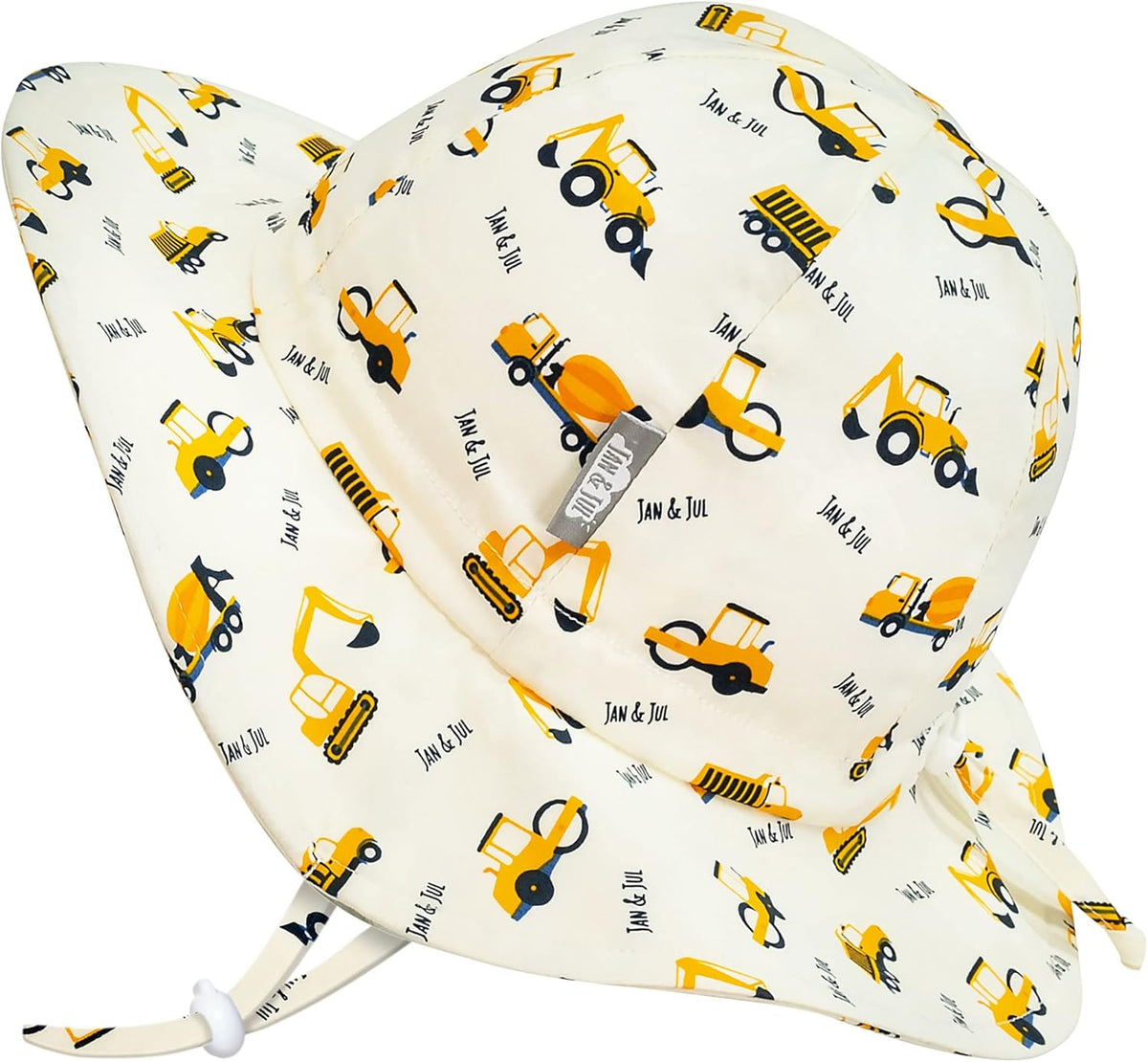 JAN & JUL Adjustable Cotton Floppy Sun Hat with 50+ UPF Protection for Boys