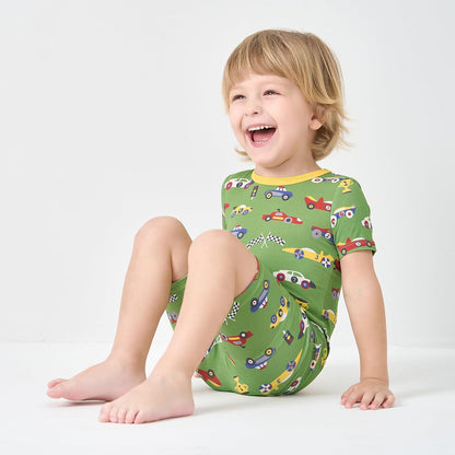 pureborn Baby Viscose From Bamboo Pajamas Set Pjs - Kids Toddler Girl Snug Fit Viscose Sleepwear