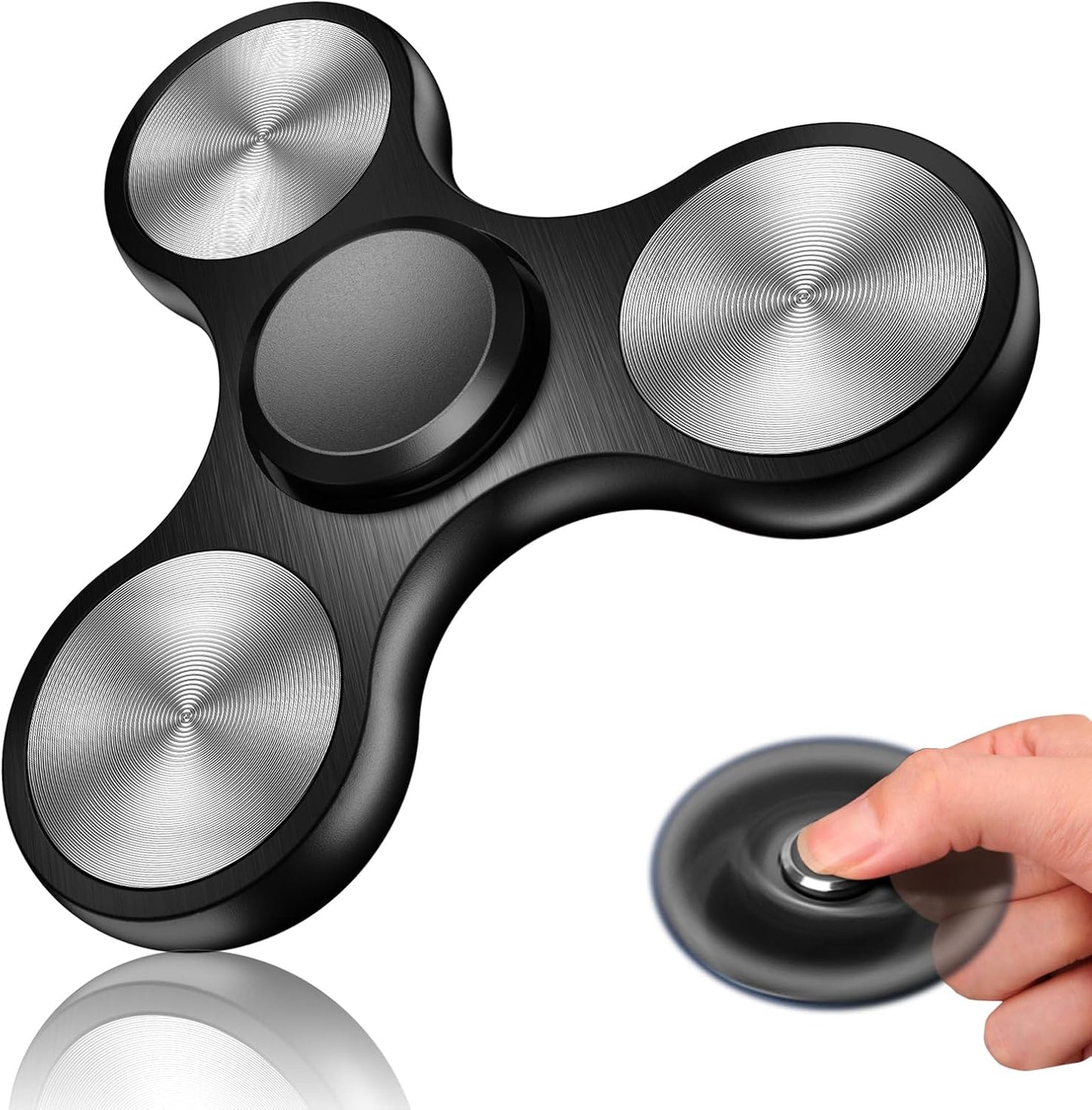Fidget Spinners Toy, 3-8 Min Spins Time Stainless Steel Bearing Metal Fidget Spinner, EDC ADHD