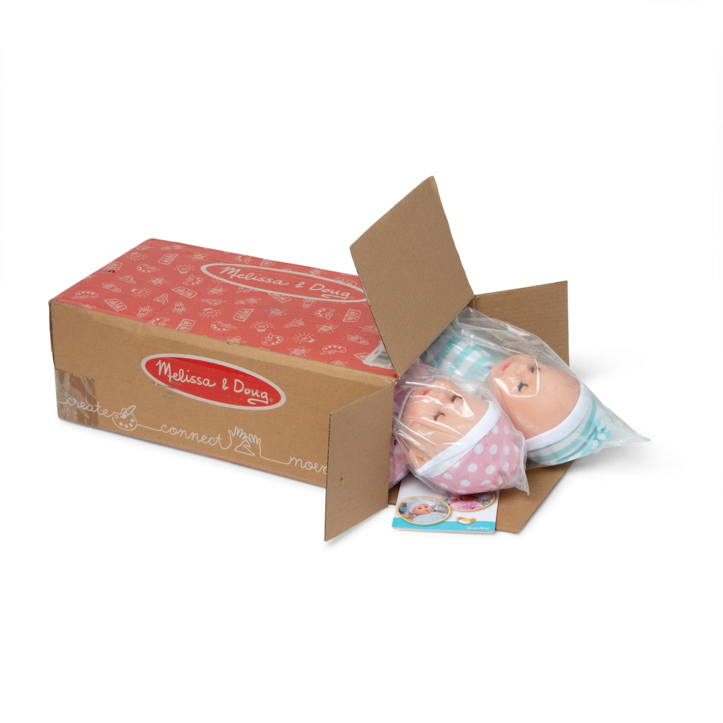 Melissa & Doug Mine to Love Luke & Lucy Realistic Twin Baby Dolls (15-inch) - Dolls and Accessories