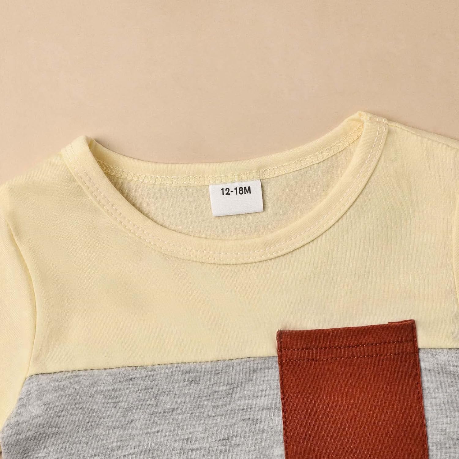 Baby Boy Clothes Toddler Boy Summer Outfits Short Sleeve Patchwork Top T-shirt & Pocket Pant Set 2