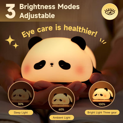 Cute Duck Lamp,Fun Lying Flat Duck/Chicken/Pig/Rabbit/Panda Night Light,LED Squishy Animal Novelty
