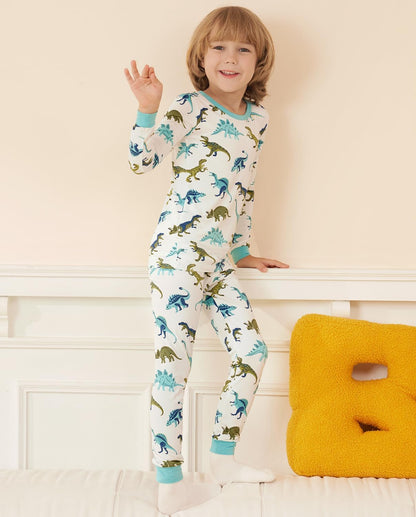 Bamboo Viscose Toddler Pajamas Boys Girls Baby 12M-8Y Pjs Sets Kids 2pcs Snug fit Long-Sleeve