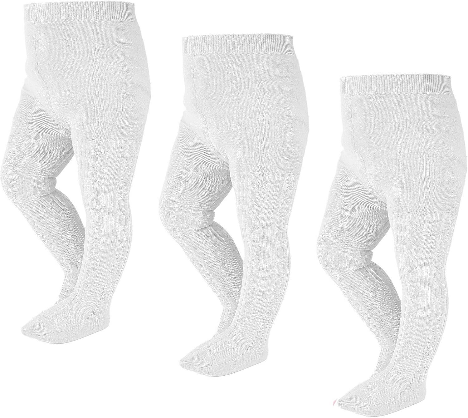 EPEIUS Baby Girl Tights Thick Cable Knit Leggings Stockings Cotton Pantyhose for Newborn Infant