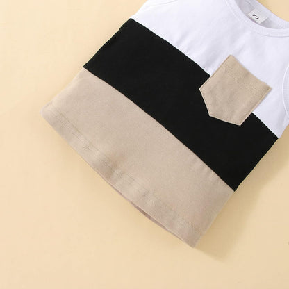 Kupretty Baby Boy Summer Clothes Sleeveless Tank Tops Vest T-Shirt + Casual Shorts Toddler Outfits
