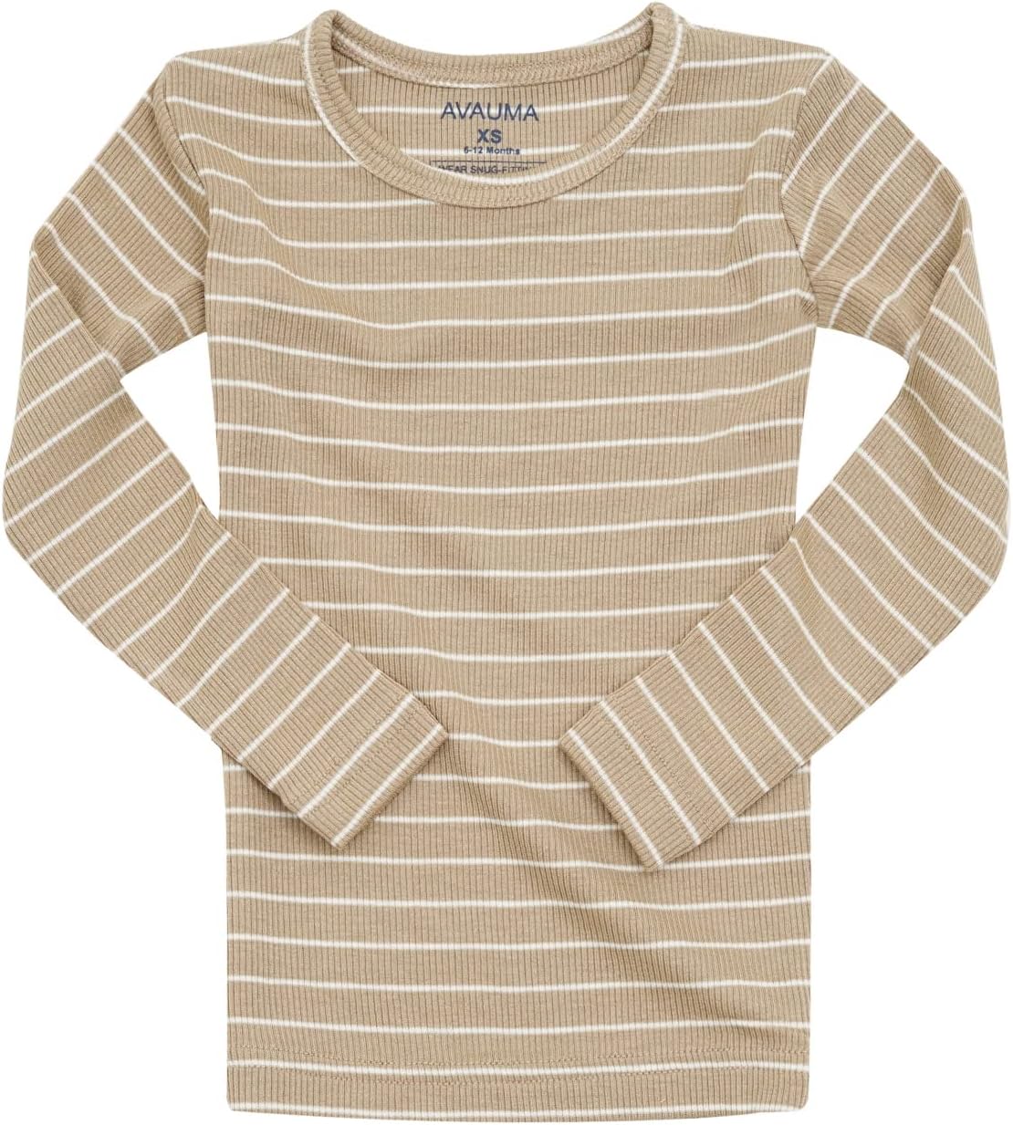AVAUMA Stripe Pattern Baby Boys Girls Pajama Set Kids Toddler Snug fit Ribbed Sleepwear pjs for