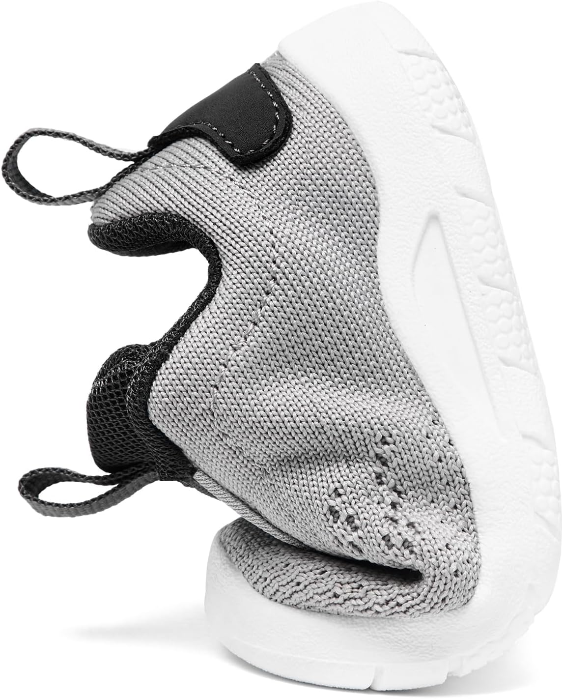 MORENDL Toddler Slip On Sneakers Baby Walking Shoes Non-Slip Breathable Unisex Pink Mesh Lace-Up