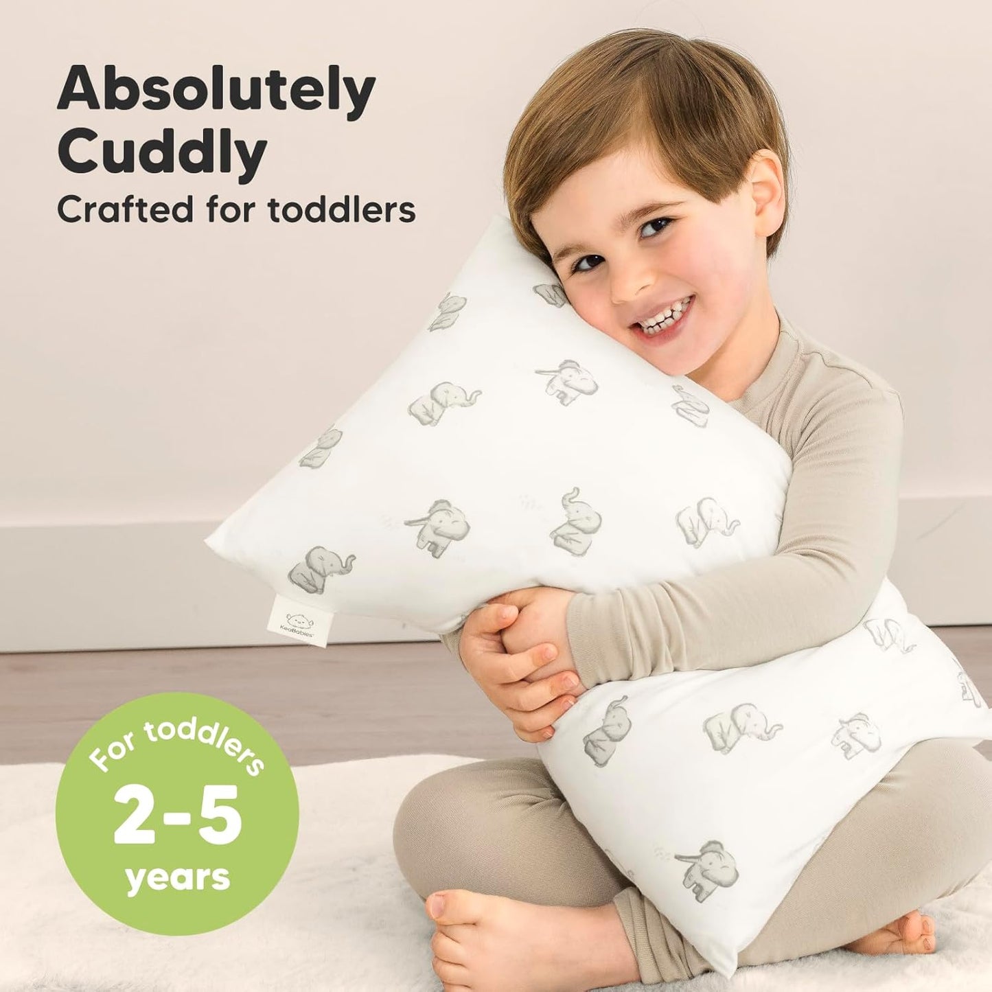 Toddler Pillow with Pillowcase - 13x18 My Little Cuddly Pillow, Viscose Derived From Bamboo Nursery
