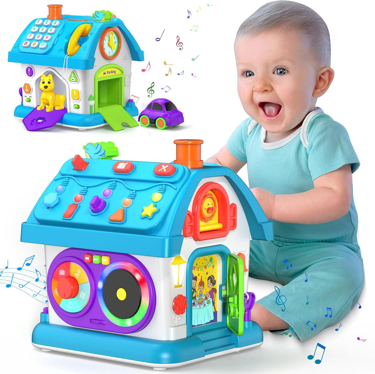 14-in-1 Montessori Toys for 1 Year Old Boy Gifts, Musical Educational Baby Toy 12-18 Month, First
