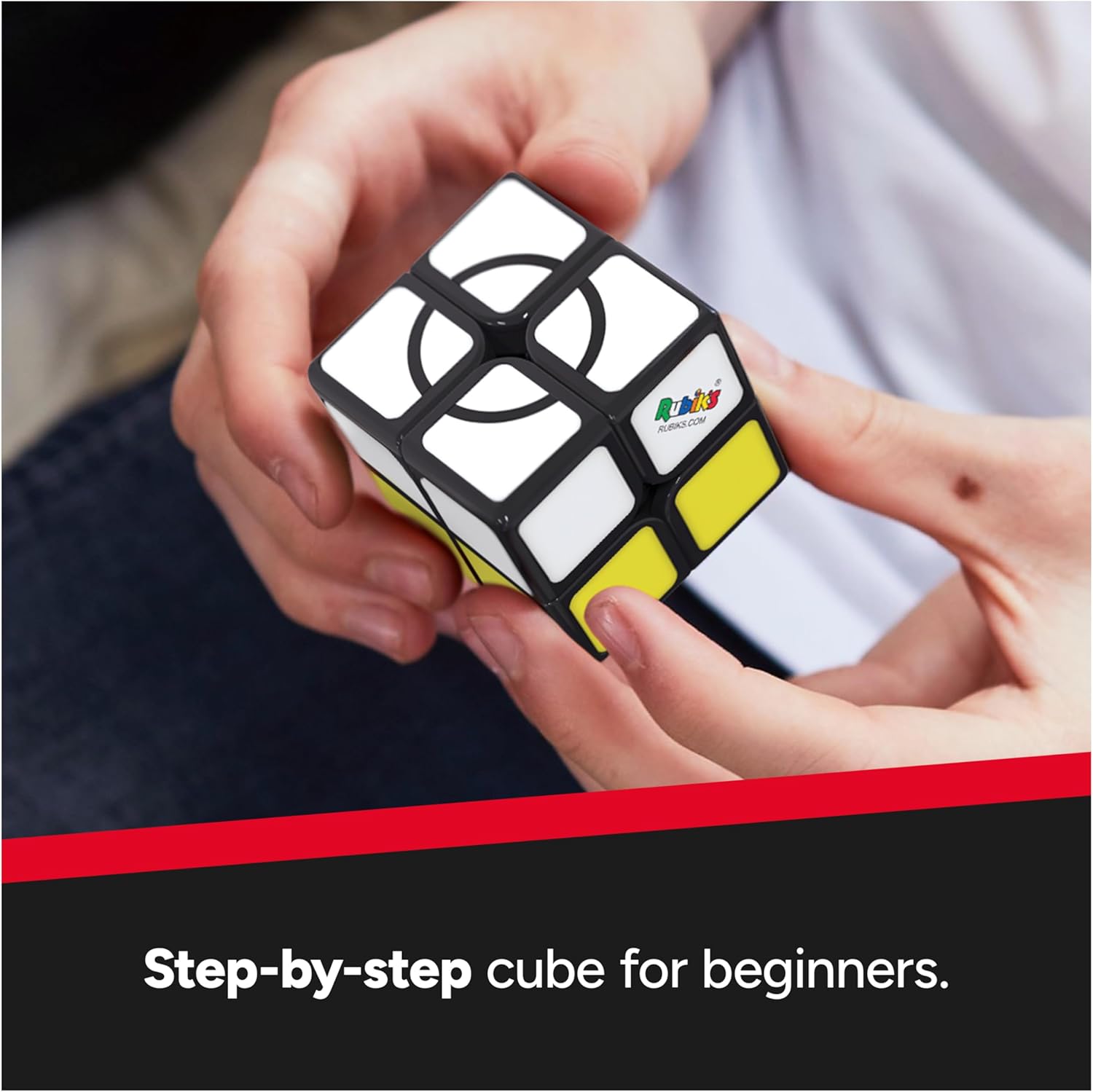 Rubik's Apprentice, 2x2 Beginner Cube 3D Puzzle Game Stress Relief Fidget Toy Easy Activity Cube