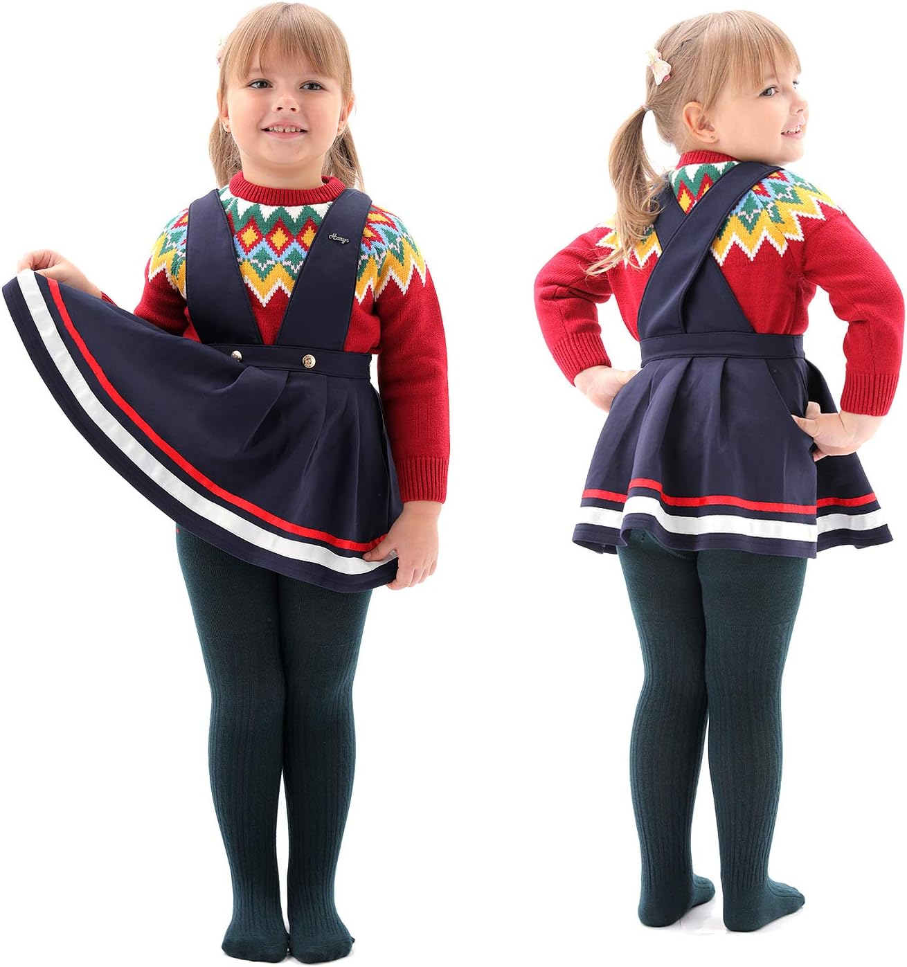 EPEIUS Baby Girl Tights Thick Cable Knit Leggings Stockings Cotton Pantyhose for Newborn Infant