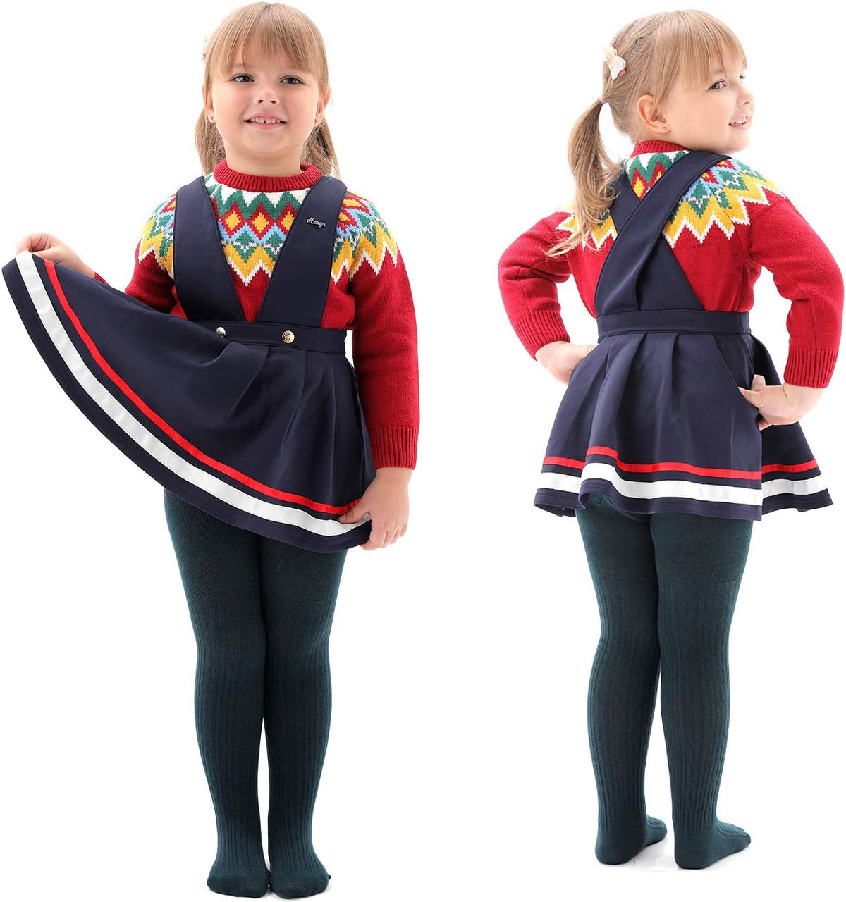 EPEIUS Baby Girl Tights Thick Cable Knit Leggings Stockings Cotton Pantyhose for Newborn Infant