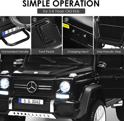 Costzon Ride on Car, Licensed Mercedes-Benz Maybach, 12V Battery Powered Vehicle Toy w/ 2 Motors