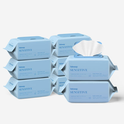 BEBESUP-Korea’s #1 Sensitive Baby Wipes -Hypoallergenic Water-based Unscented Alcohol-Free