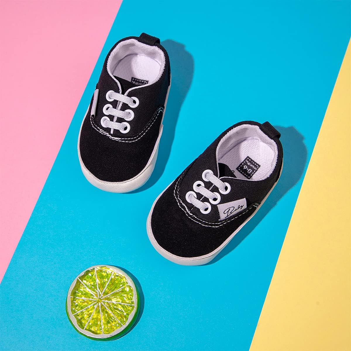 Morbido Infant Baby Boys Girls Canvas Sneaker Toddler Slip On Anti Skid Newborn First Walkers Candy