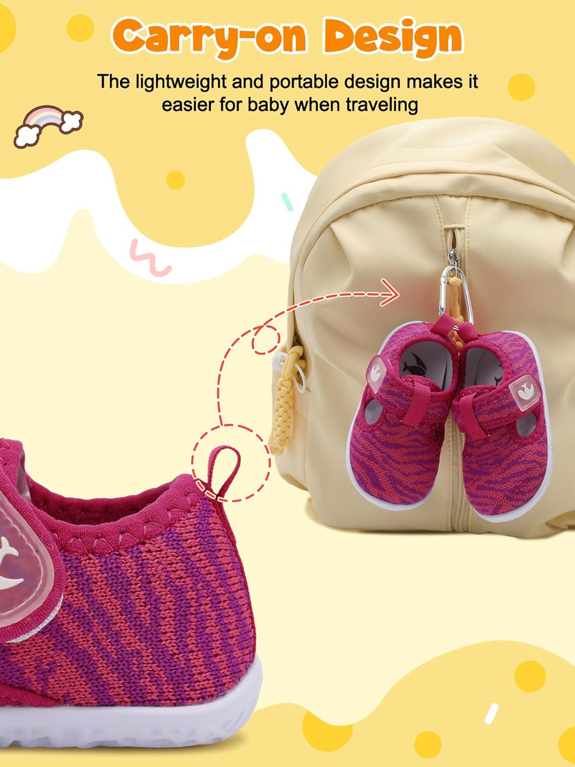 FEETCITY Barefoot Baby Shoes Girls Boys Walking Shoes Infant Sneakers Lightweight Flexible Newborn