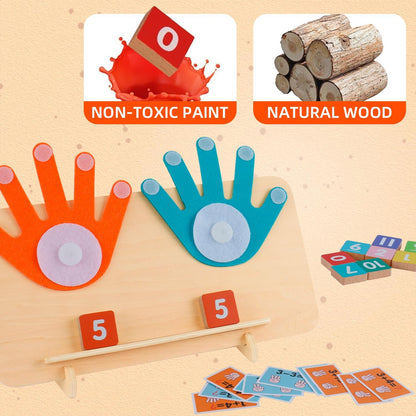 Preschool Learning Toys for Toddlers 3+ Years, Educational Number Counting Blocks for Kids