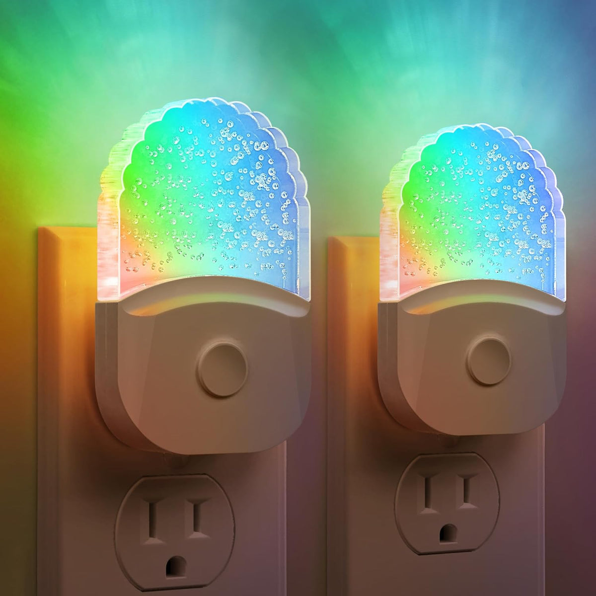 Night Lights Plug Into Wall, Color Changing Night Light for Kids, RGB Night Lights Plug into Wall 2