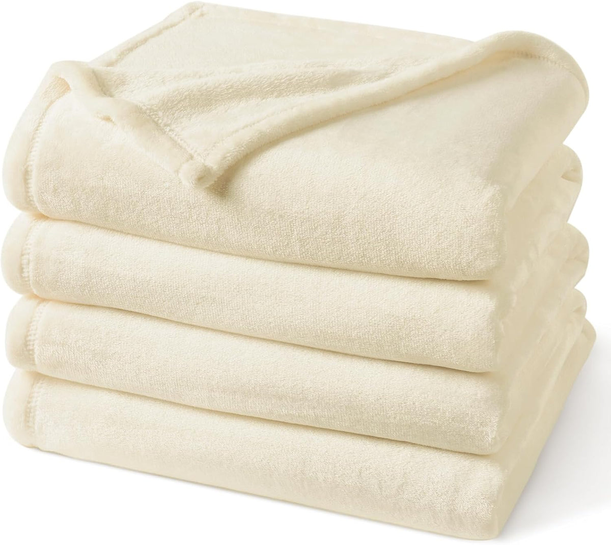 PHF Ultra Soft Fleece Blanket Queen Size, No Shed No Pilling Luxury Plush Cozy 300GSM Lightweight