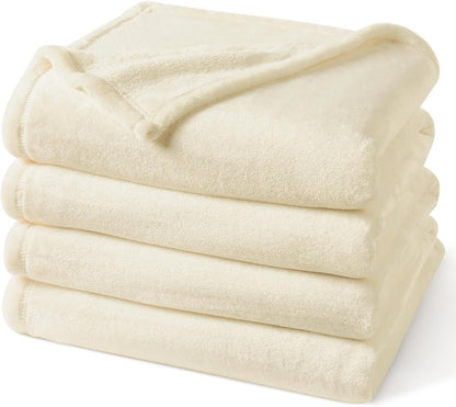 PHF Ultra Soft Fleece Blanket Queen Size, No Shed No Pilling Luxury Plush Cozy 300GSM Lightweight