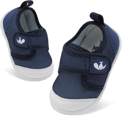 FEETCITY Baby First Walking Shoes Boys Girls Infant Sneakers Crib Shoes Breathable Lightweight Slip