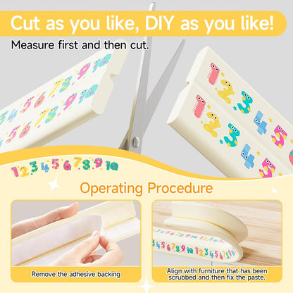 Edge Protector for Baby 6.5ft Soft Protective Foam Cushion Furniture Edge and Corner Guards Baby