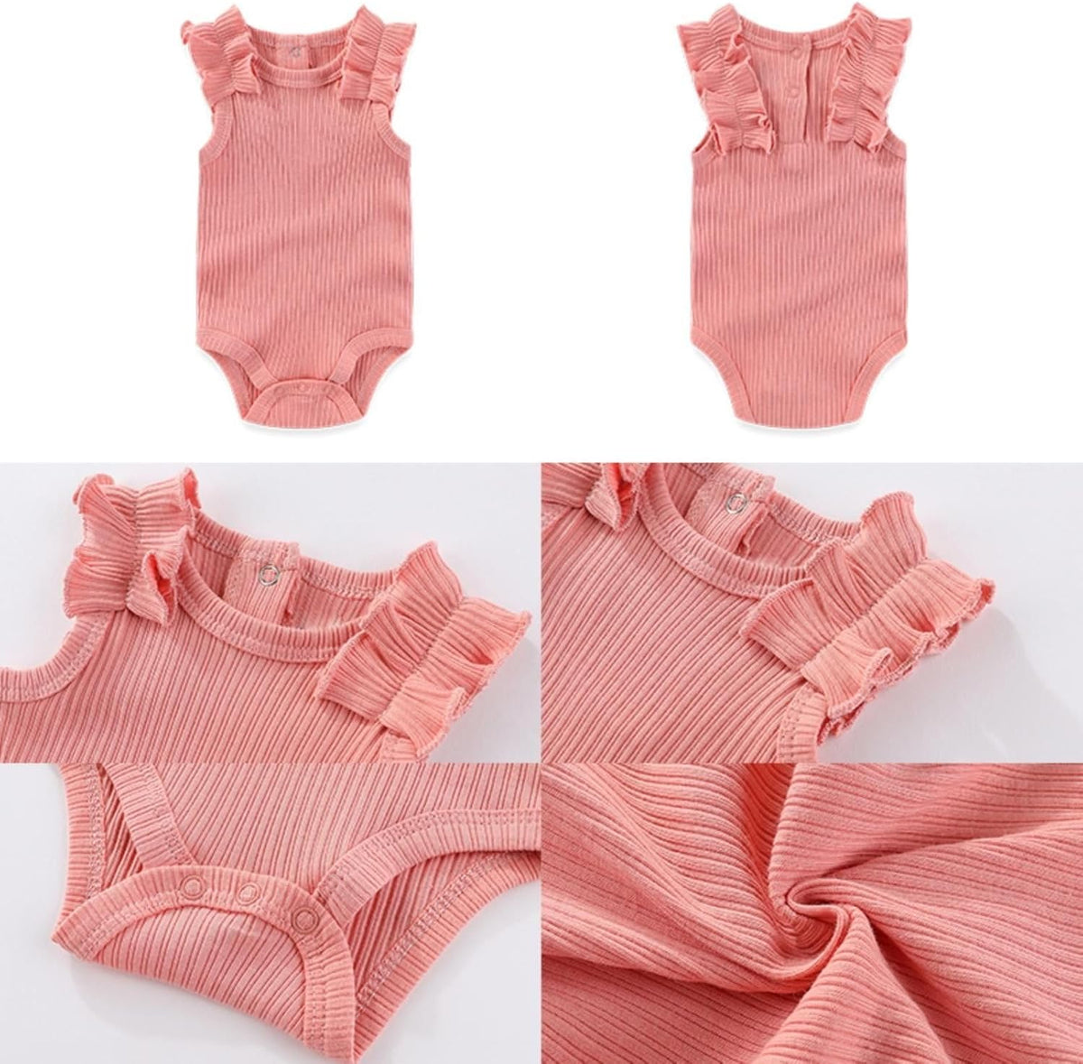 Four Seasons Baby Boy Girl Bodysuits 5-Pack Cotton Comfort Short Sleeve Baby Clothes Soft Infant