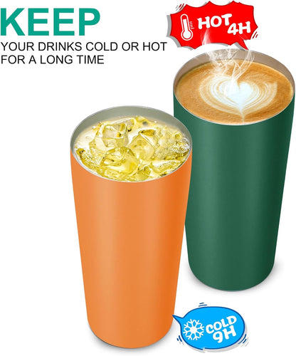 VEGOND 20oz Tumbler Stainless Steel Tumbler with Lid And Straw Vacuum Insulated Double Wall Travel