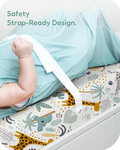 Extra Stretchy Changing Pad Cover, Ultra Soft Premium Jersey Knit Changing Pad Sheets, Unisex for