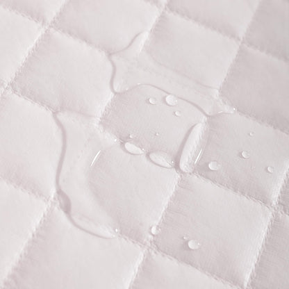 NTBAY 2 Pack Waterproof Crib Mattress Protector, Quilted 28"x52" Toddler Fitted Sheet - Machine