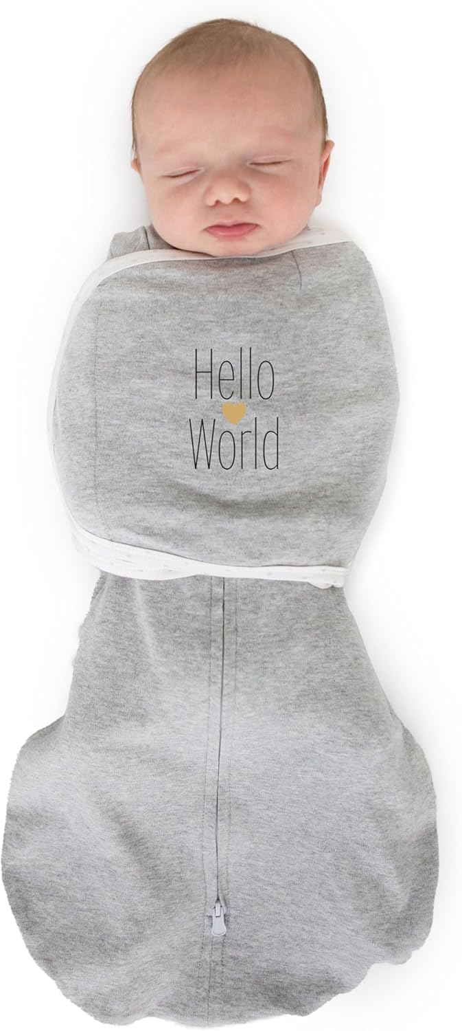 SwaddleDesigns 6-Way Omni Swaddle Sack Arms Up Swaddle for Newborn, More Options to Calm Startle