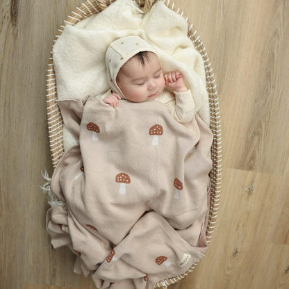 Knit Baby Blanket for Girls and Boys 100% Cotton Buttery Soft Cozy Receiving Swaddle Crib Stroller
