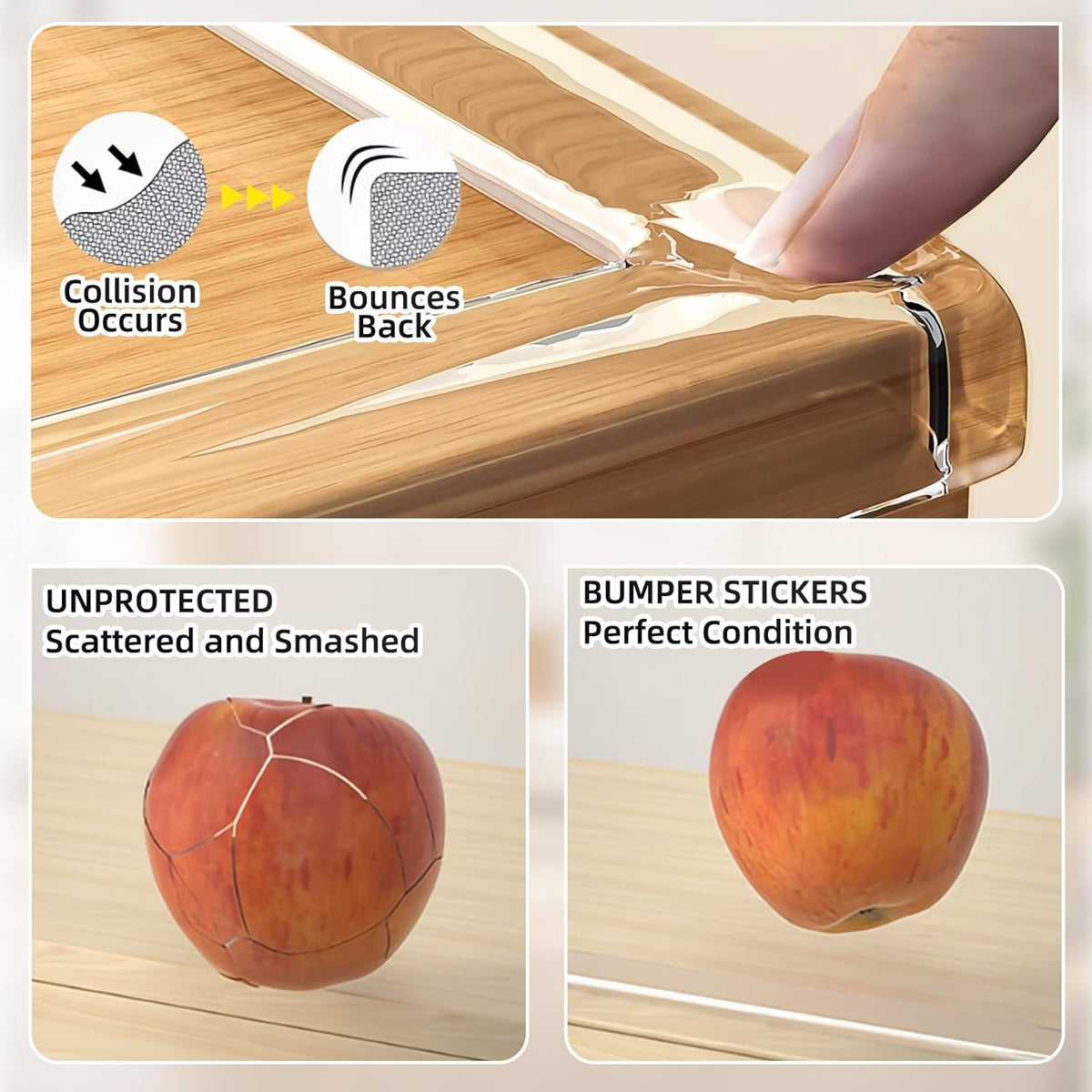 Clear Edge Protector,Safe Corner Protector, Anti-Sharp Edge Protector, for Furniture, Drawers