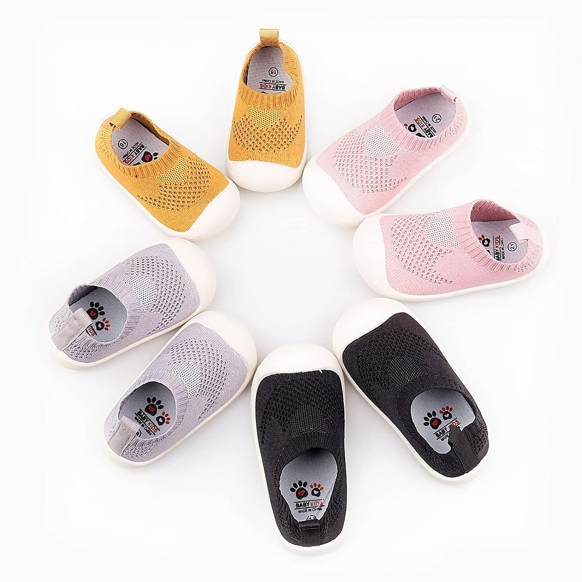 Baby First-Walking Shoes 1-4 Years Kid Shoes Trainers Toddler Infant Boys Girls Soft Sole Non Slip