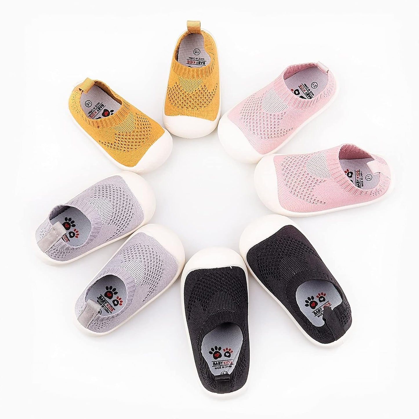 Baby First-Walking Shoes 1-4 Years Kid Shoes Trainers Toddler Infant Boys Girls Soft Sole Non Slip