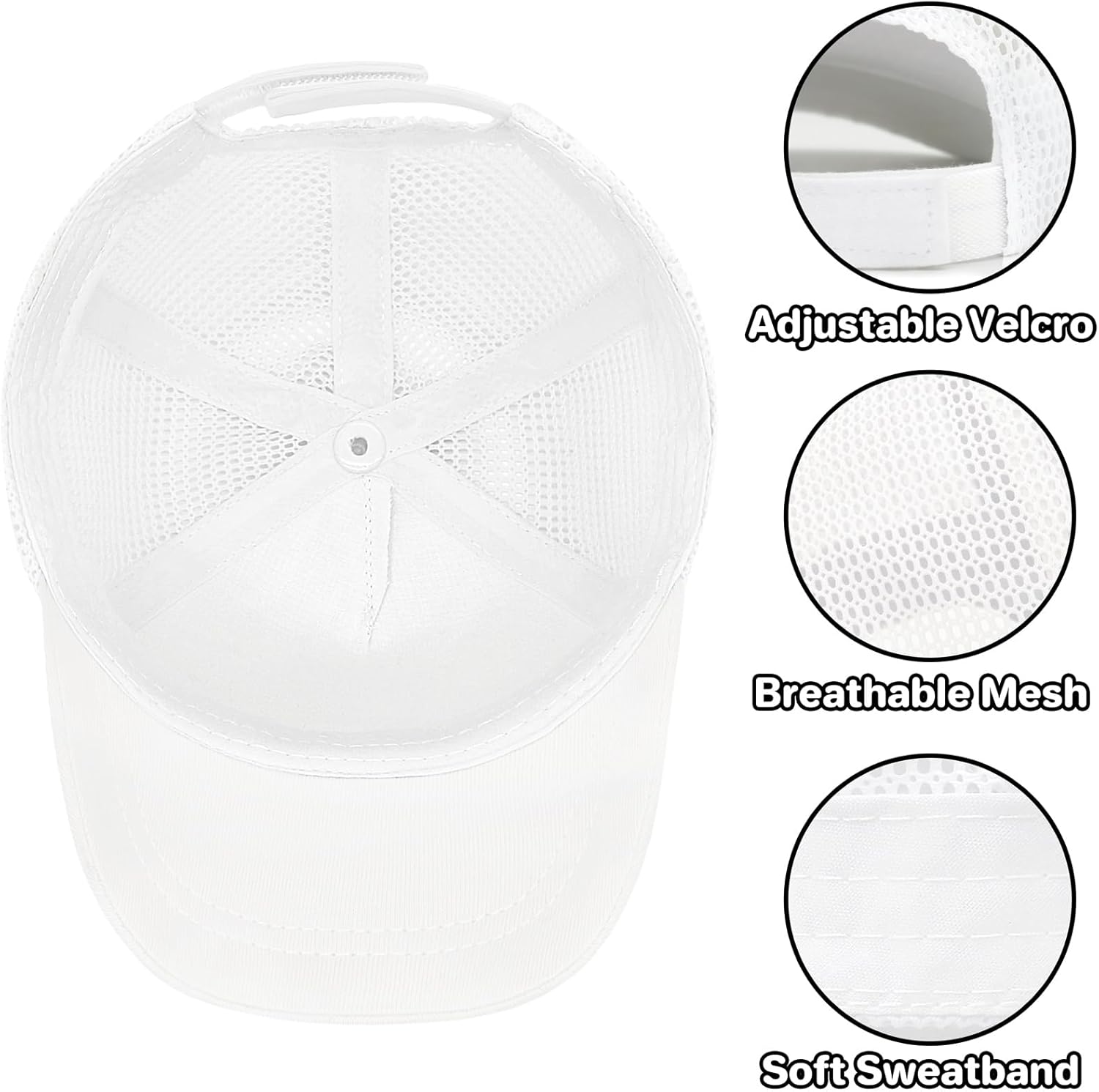 qikqik Baby Baseball Cap Toddler Baseball Hat with Mesh Infant Sun Hat UPF 50+ Baby Ball Cap
