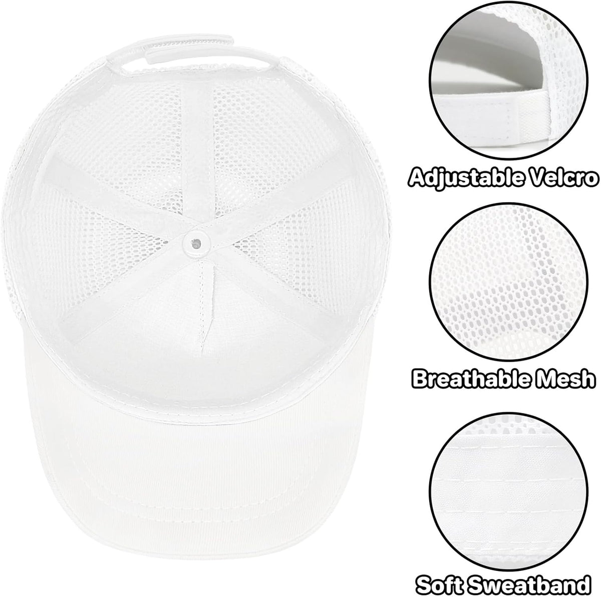 qikqik Baby Baseball Cap Toddler Baseball Hat with Mesh Infant Sun Hat UPF 50+ Baby Ball Cap
