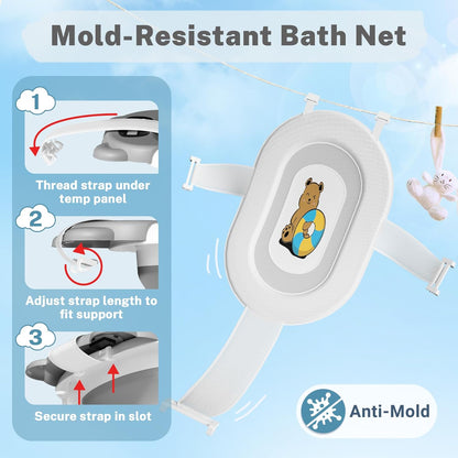 AVIDOR Baby Bathtub,Collapsible Bathtub for Newborn to Toddler,Durable Essential Infant Bath