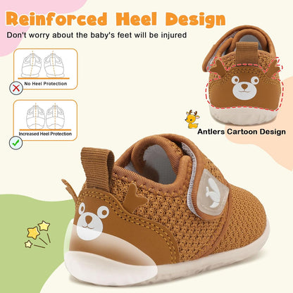 FEETCITY Baby Walking Shoes Barefoot Baby Shoes Infant Sneakers Newborn Crib Shoe Lightweight