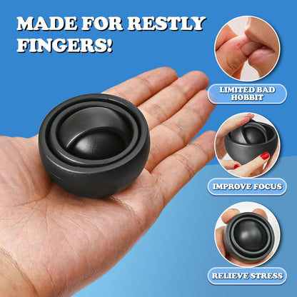 Fidget Toys Adults 2 PCs , Sensory Figette Spinner Anxiety Stress Relief Toys Quiet Fidgets Gyro