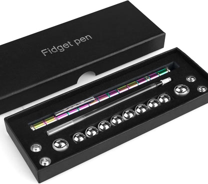 Color Fidget Pen Toy, Sensory Tool EDC Fidgeting Game for Adults, Cool Gadget Best for Stress and