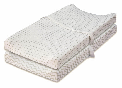 Changing Pad Cover 2 Pack - Baby Changing Pad Cover with 100% Jersey Cotton - Changing Pad Covers
