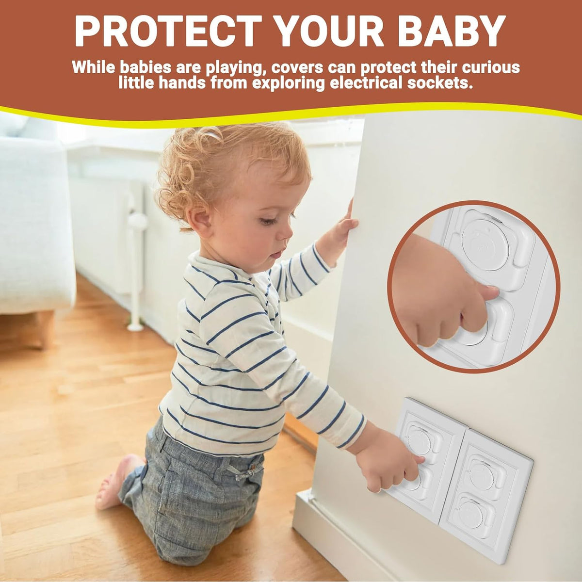 Outlet Covers Baby Proofing, 40 Pack Child Proof Plug Socket Covers Electric Plug Protectors Safety