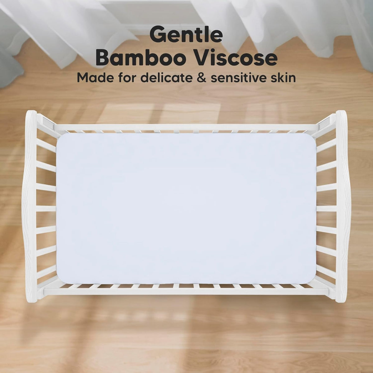 KeaBabies 2-Pack Baby Crib Sheets for Boys, Girls - 52x28 Viscose Derived from Bamboo Toddler Bed
