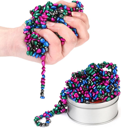 550pcs Multicolor 4 in 1 Magnet Balls Desk Toys for Adults, Ferrite Crags Magnetic Putty Desk