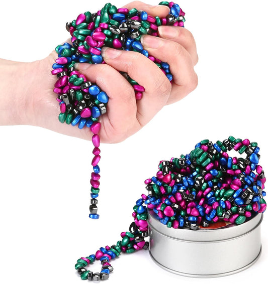 550pcs Multicolor 4 in 1 Magnet Balls Desk Toys for Adults, Ferrite Crags Magnetic Putty Desk
