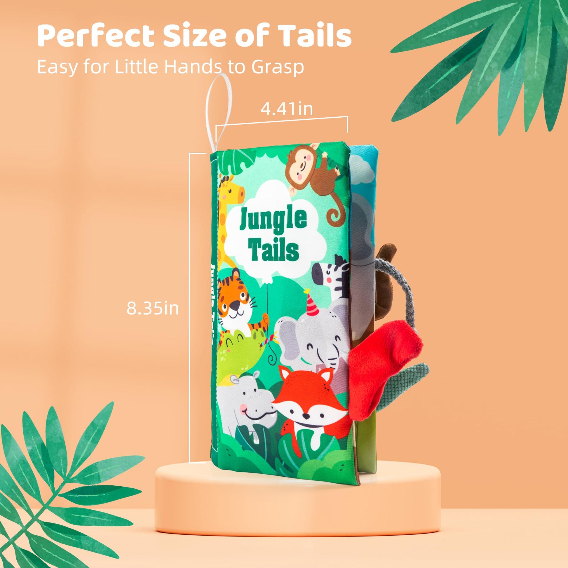 WECHARM KIDS Baby Books Toys,Touch and Feel Crinkle Cloth Book for Infants – Early Learning